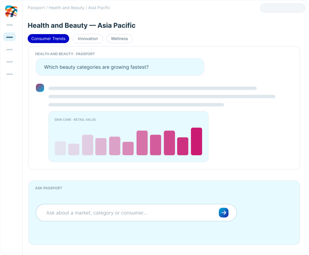Passport answering a question inside an AI assistant